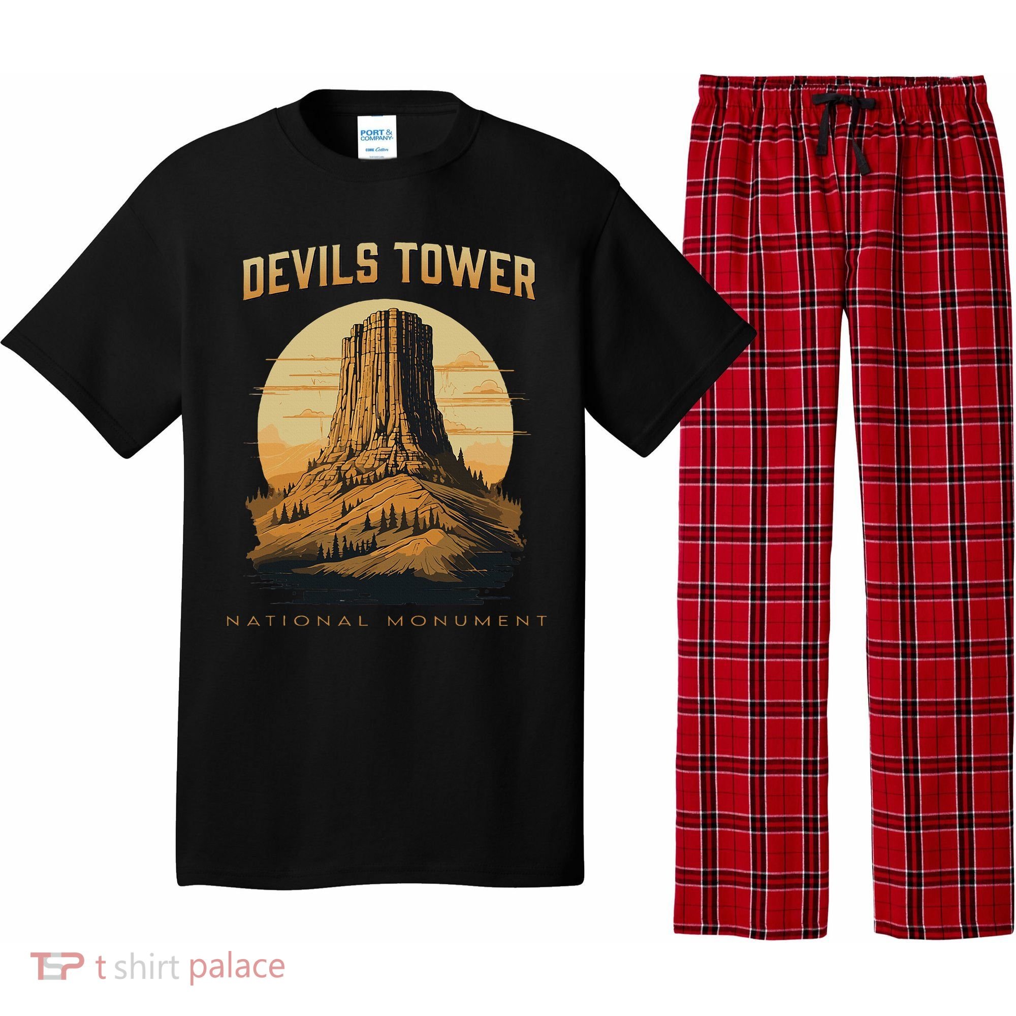 Devils Tower National Monument Wyoming Pajama Set