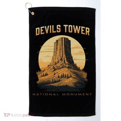 Devils Tower National Monument Wyoming Golf Towel