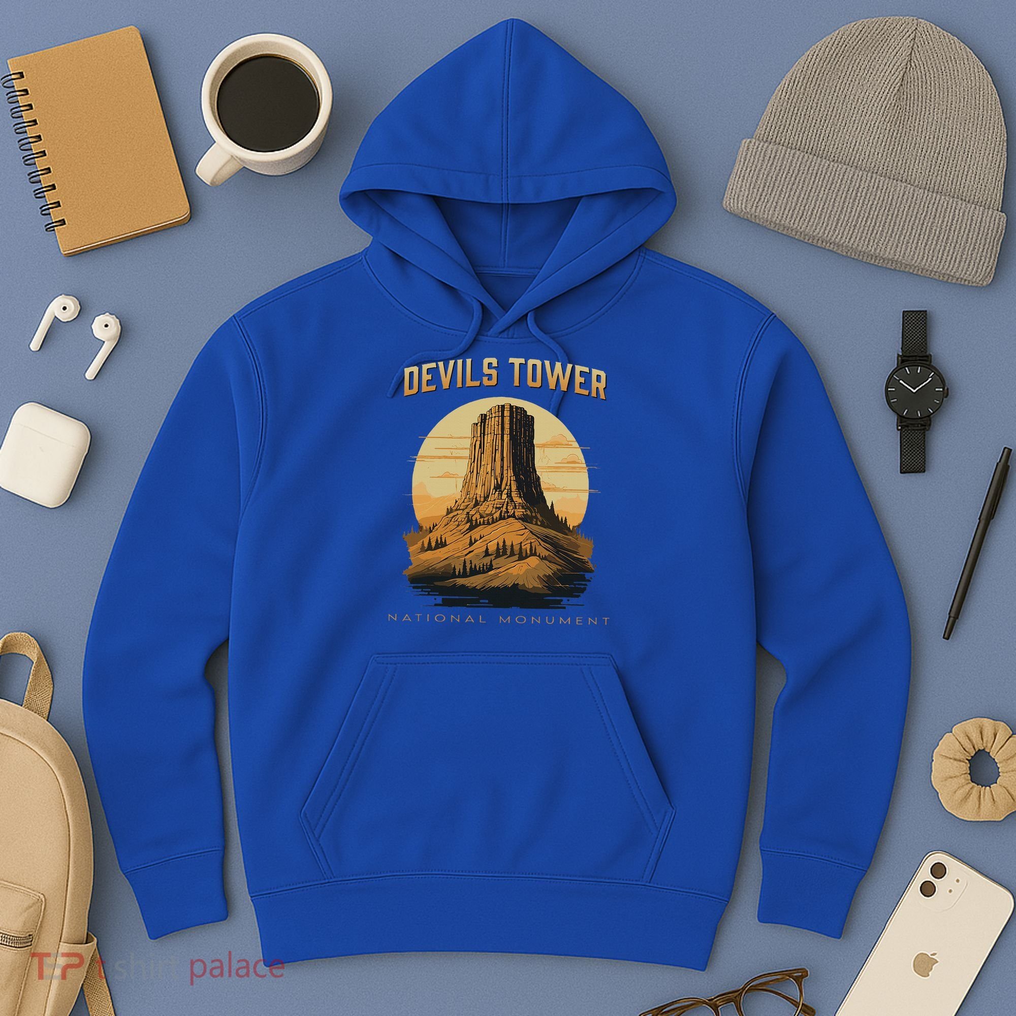Devils Tower National Monument Wyoming Hoodie