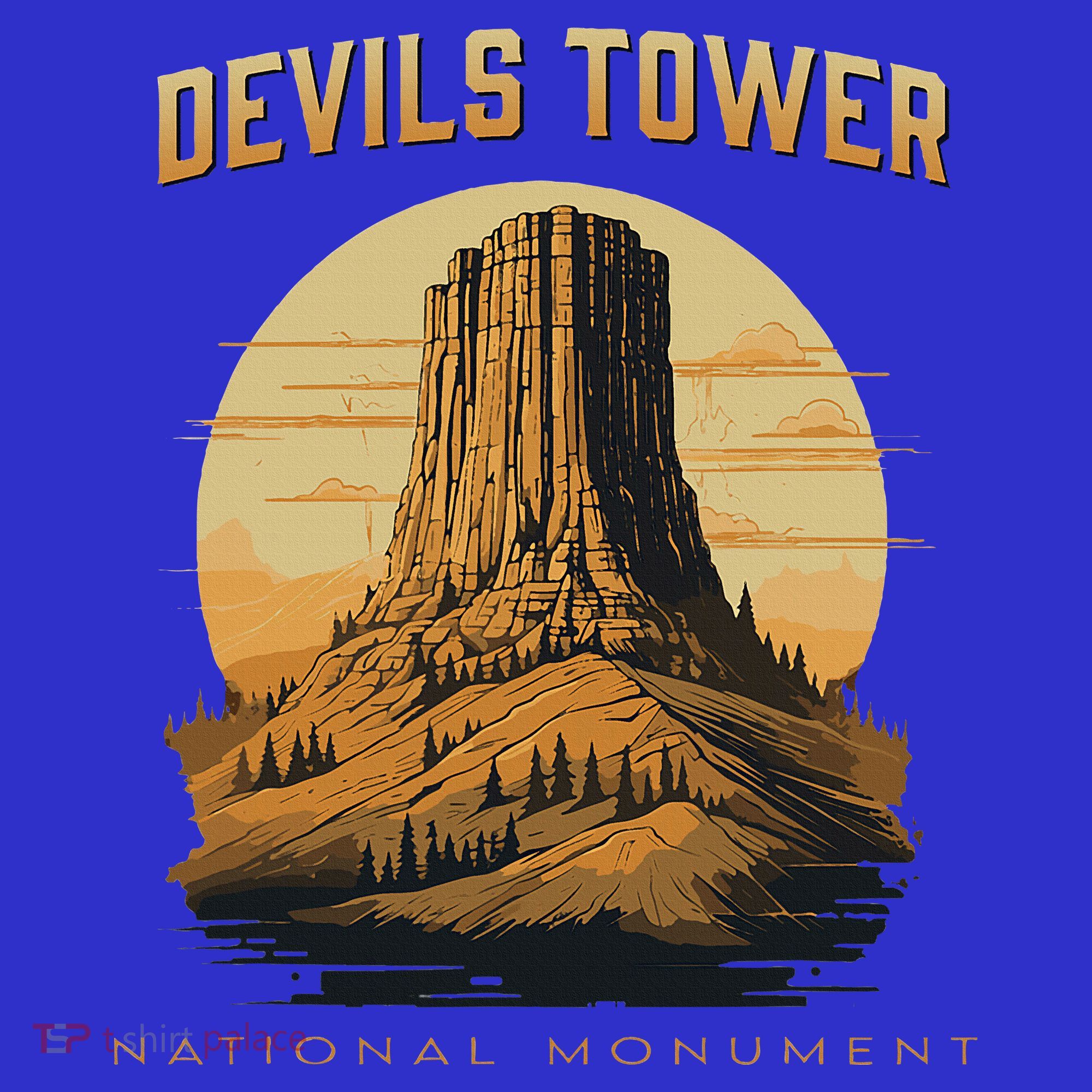 Devils Tower National Monument Wyoming Button