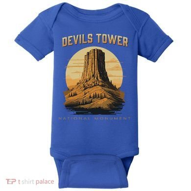 Devils Tower National Monument Wyoming Baby Bodysuit
