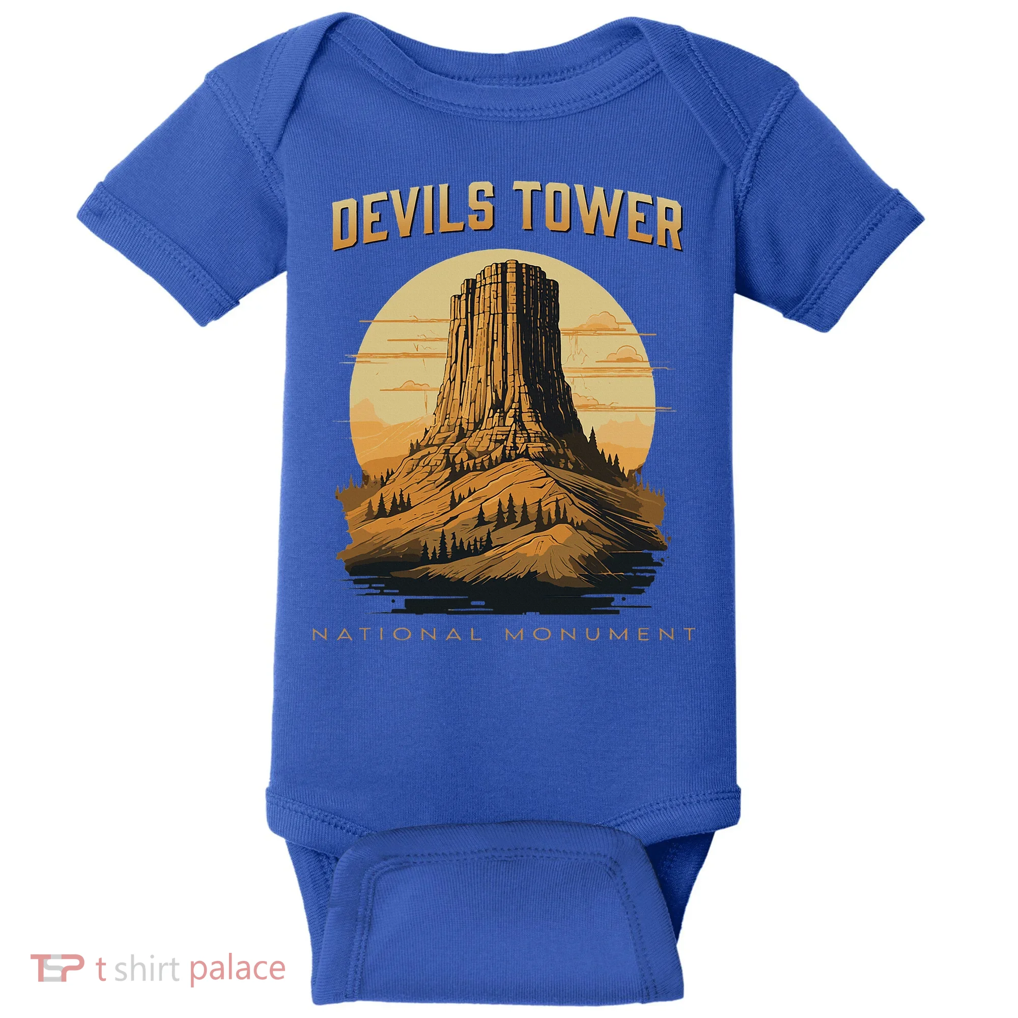 Devils Tower National Monument Wyoming Baby Bodysuit