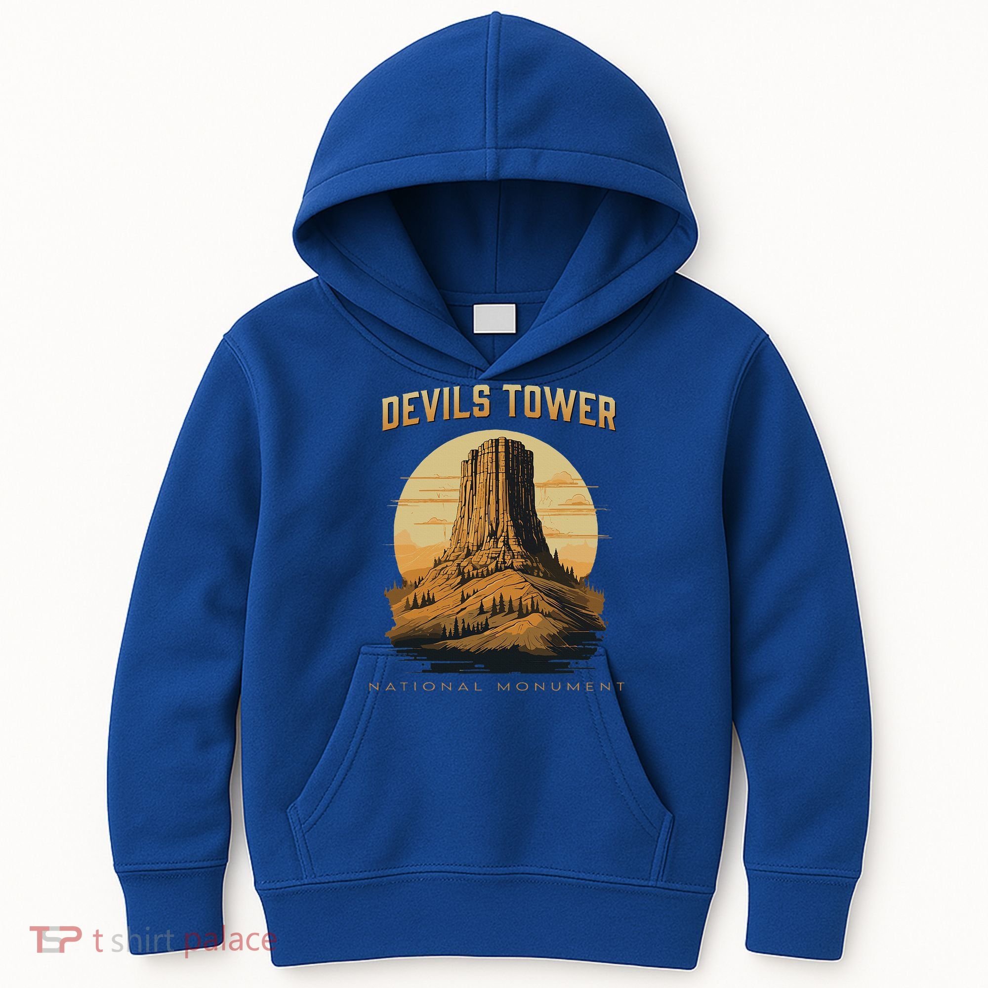 Devils Tower National Monument Wyoming Kids Hoodie