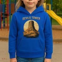 Devils Tower National Monument Wyoming Kids Hoodie thumb 3