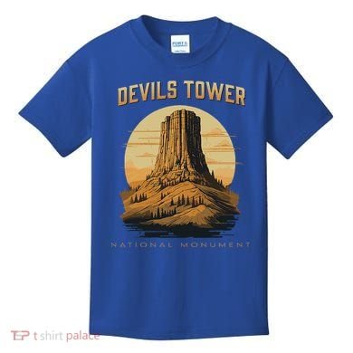 Devils Tower National Monument Wyoming Kids T-Shirt