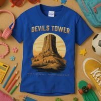 Devils Tower National Monument Wyoming Kids T-Shirt thumb 3