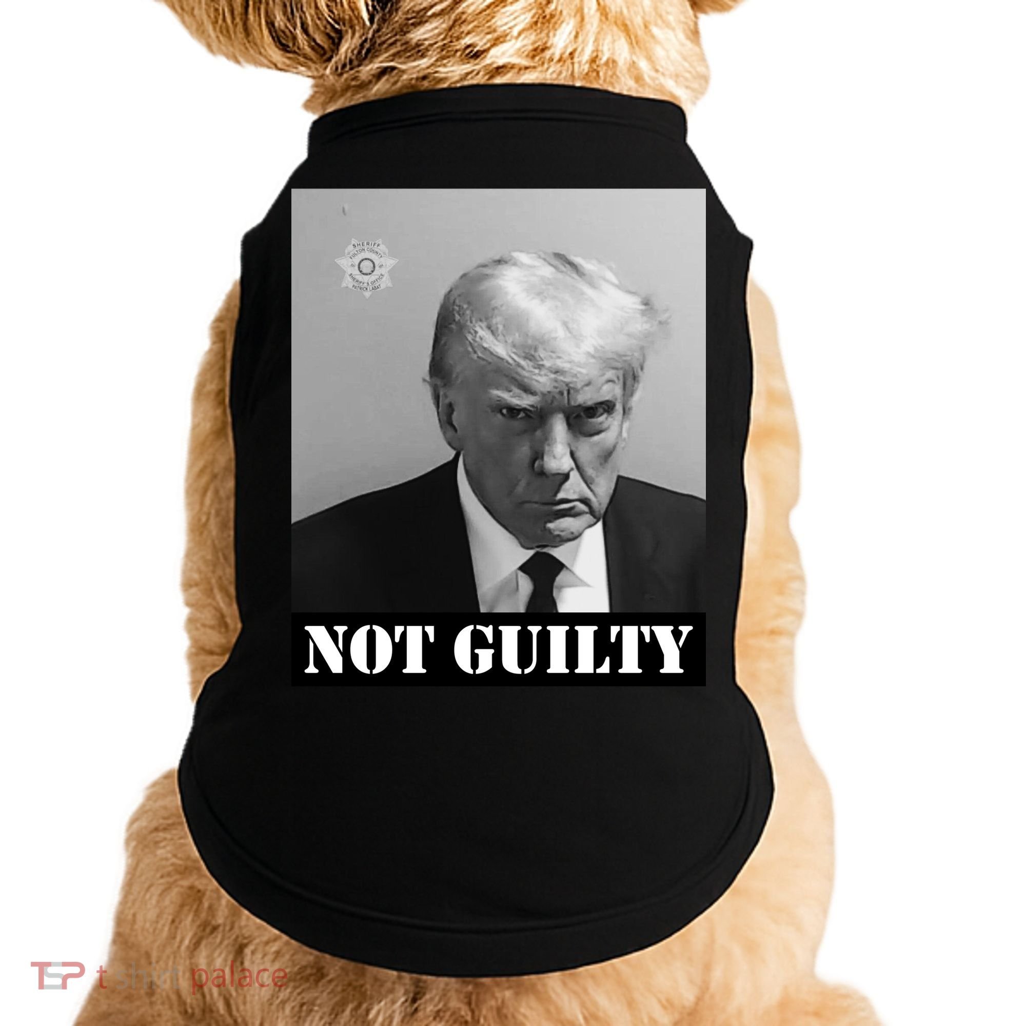 Donald Trump Not Guilty Mugshot Doggie Tank