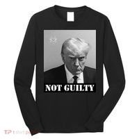 Donald Trump Not Guilty Mugshot Long Sleeve Shirt thumb 0