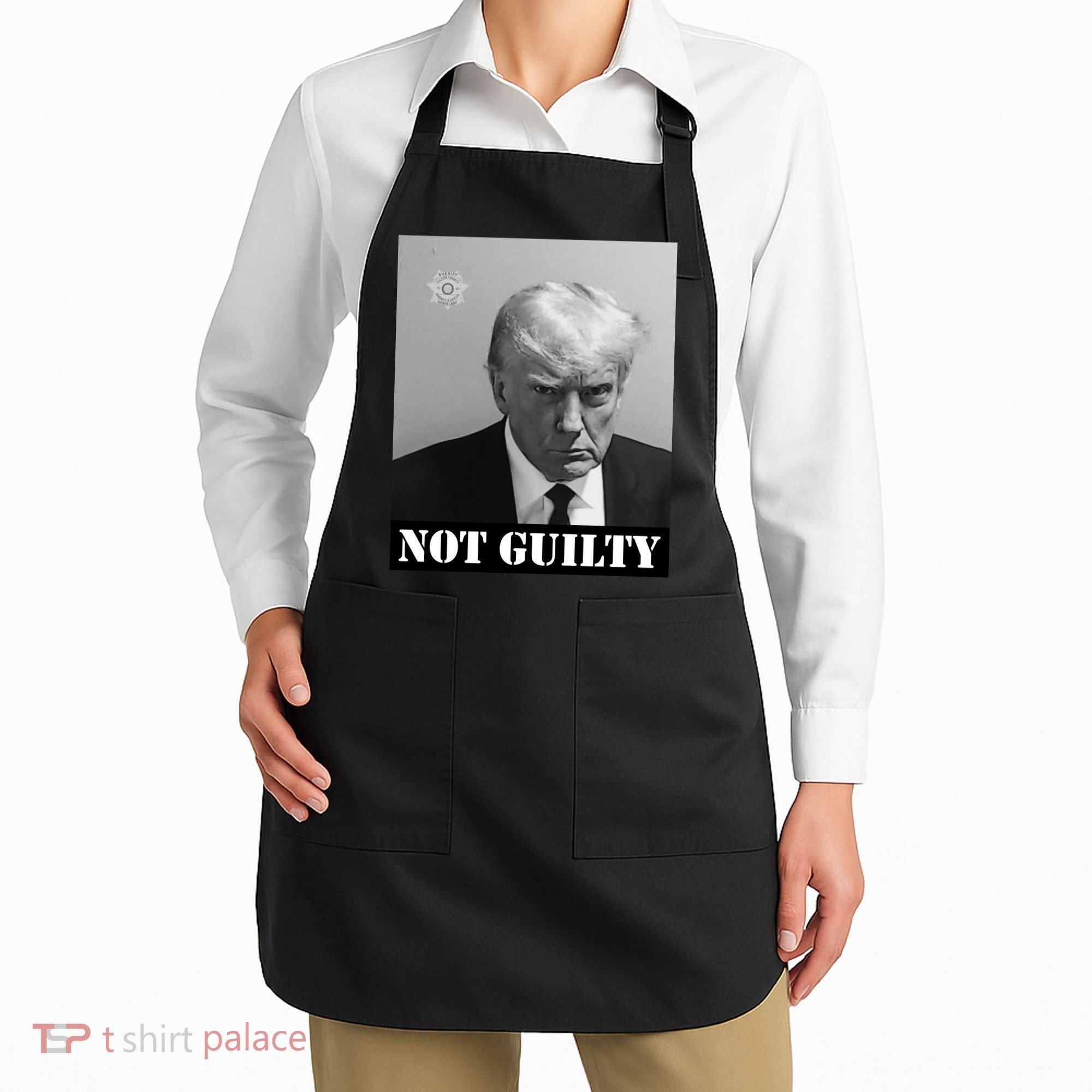Donald Trump Not Guilty Mugshot Apron