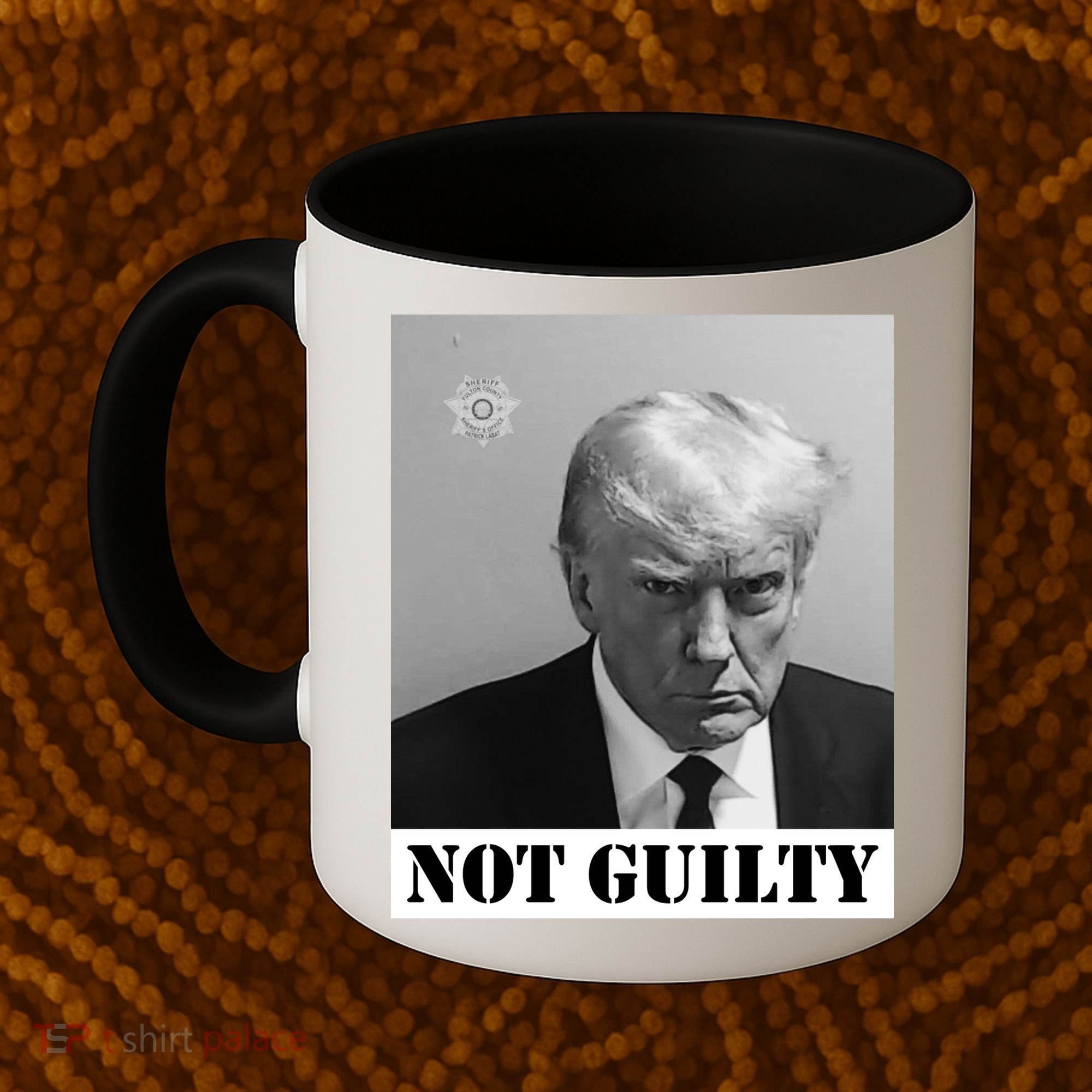 Donald Trump Not Guilty Mugshot Coffee Mug