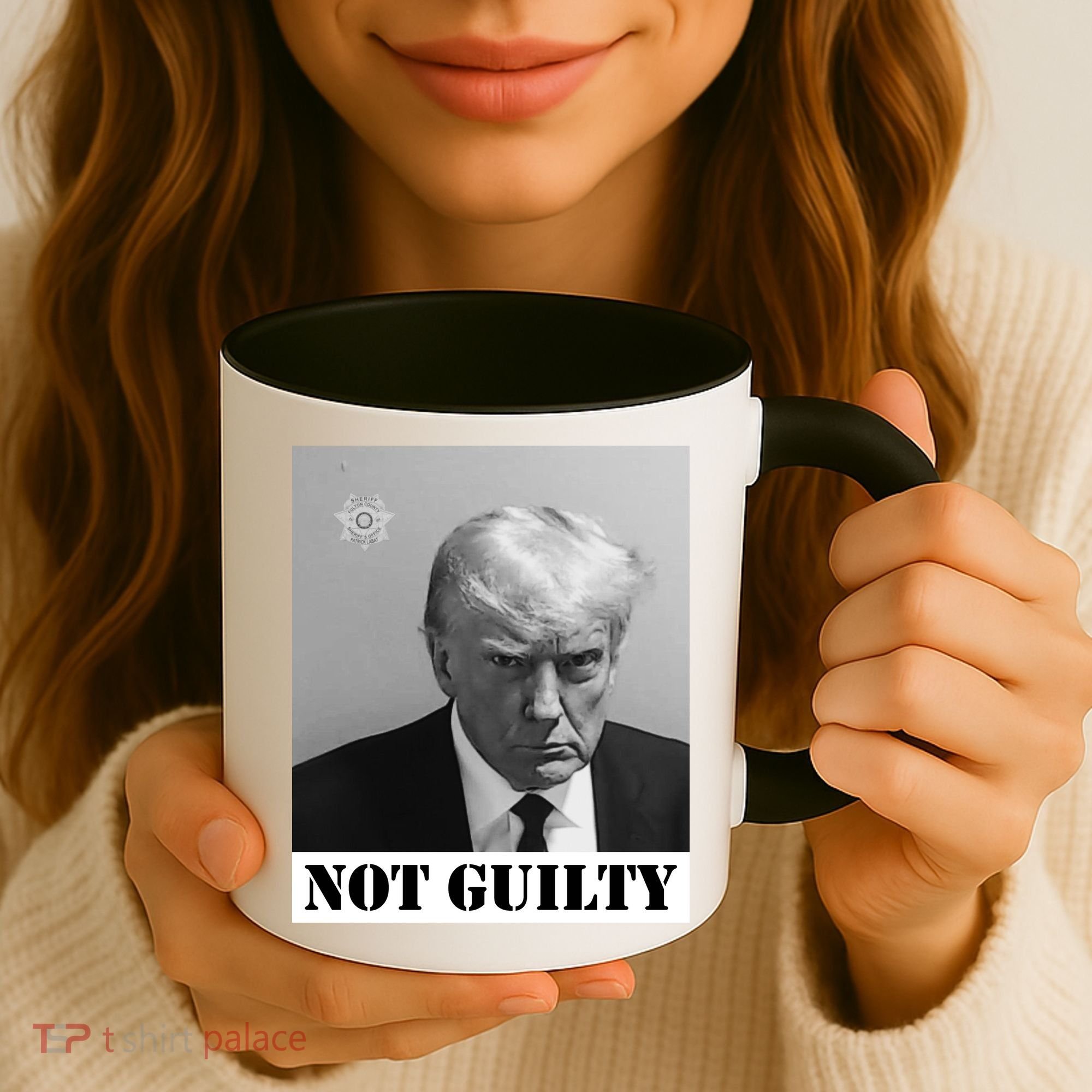 Donald Trump Not Guilty Mugshot Coffee Mug