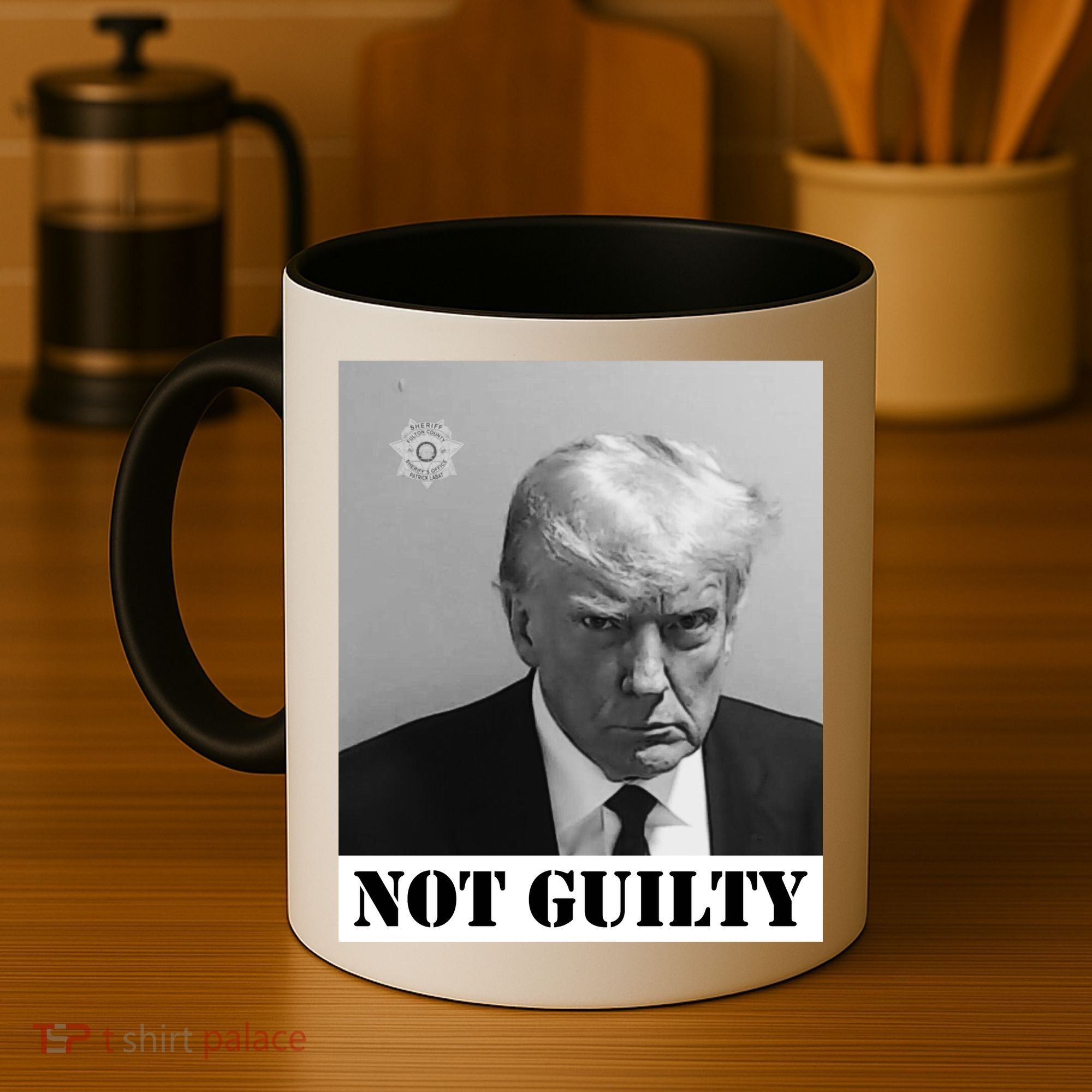 Donald Trump Not Guilty Mugshot Coffee Mug