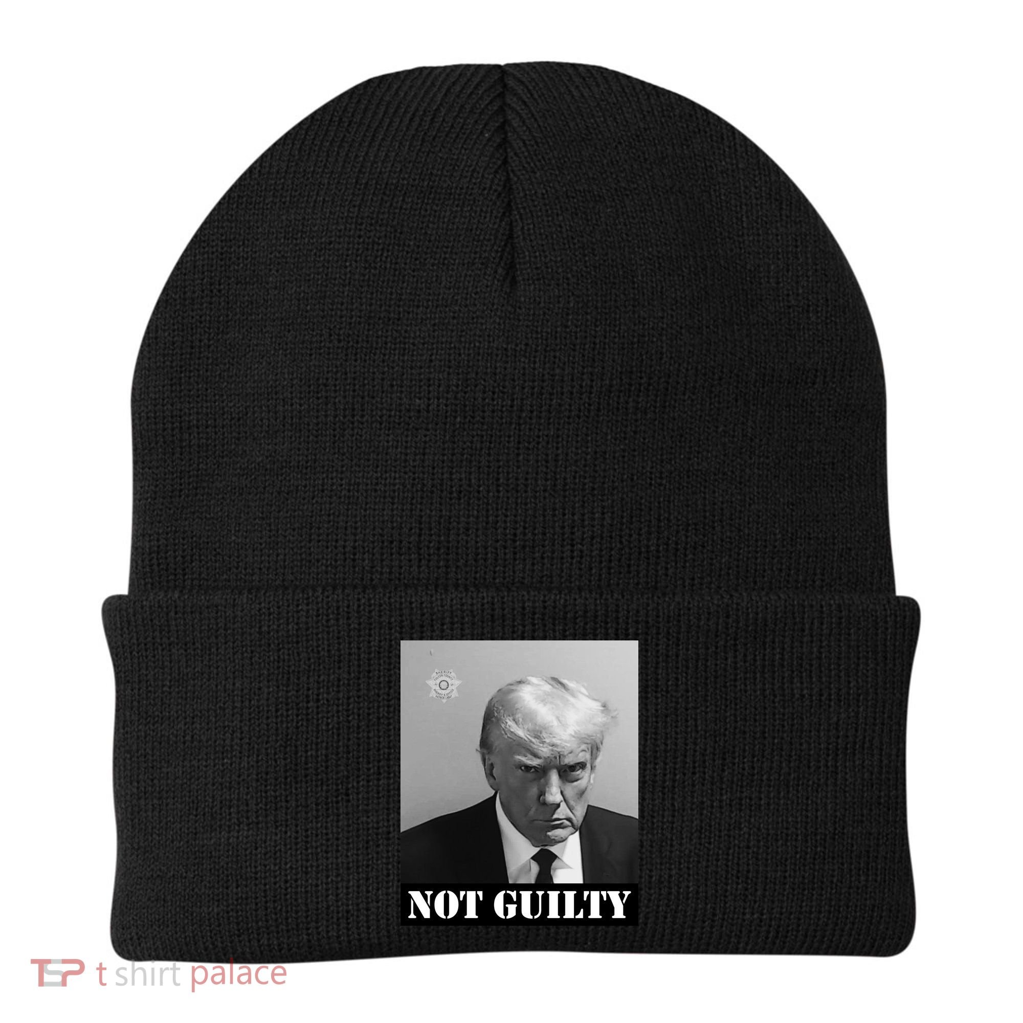Donald Trump Not Guilty Mugshot Beanie