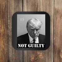 Donald Trump Not Guilty Mugshot Coaster thumb 0
