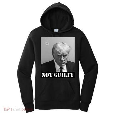 Donald Trump Not Guilty Mugshot Women's Hoodie
