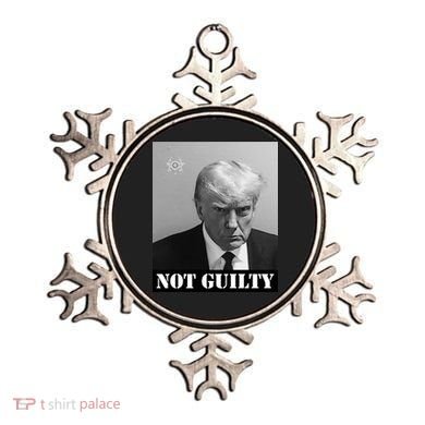 Donald Trump Not Guilty Mugshot Ornament