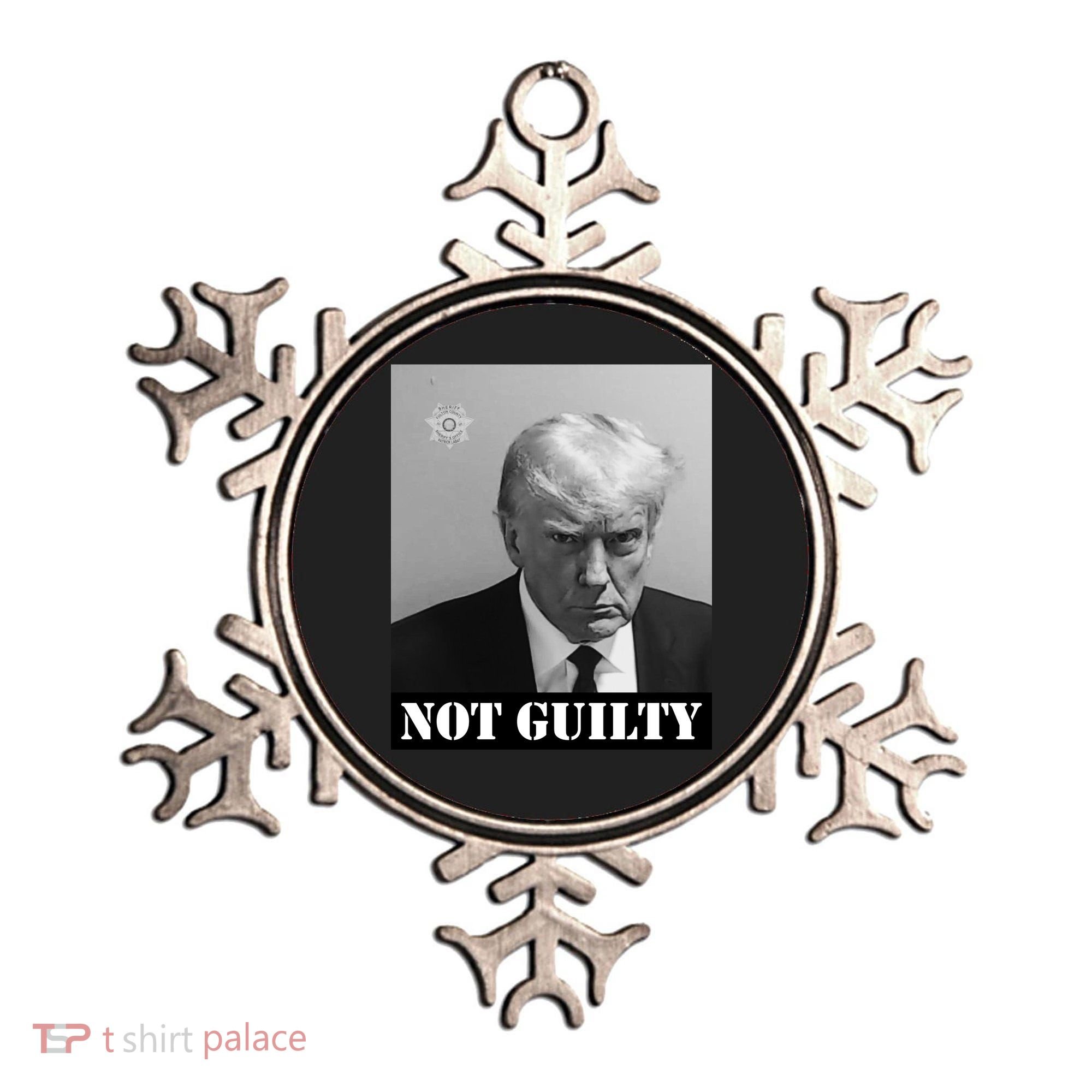 Donald Trump Not Guilty Mugshot Ornament