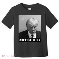 Donald Trump Not Guilty Mugshot Toddler T-Shirt thumb 0