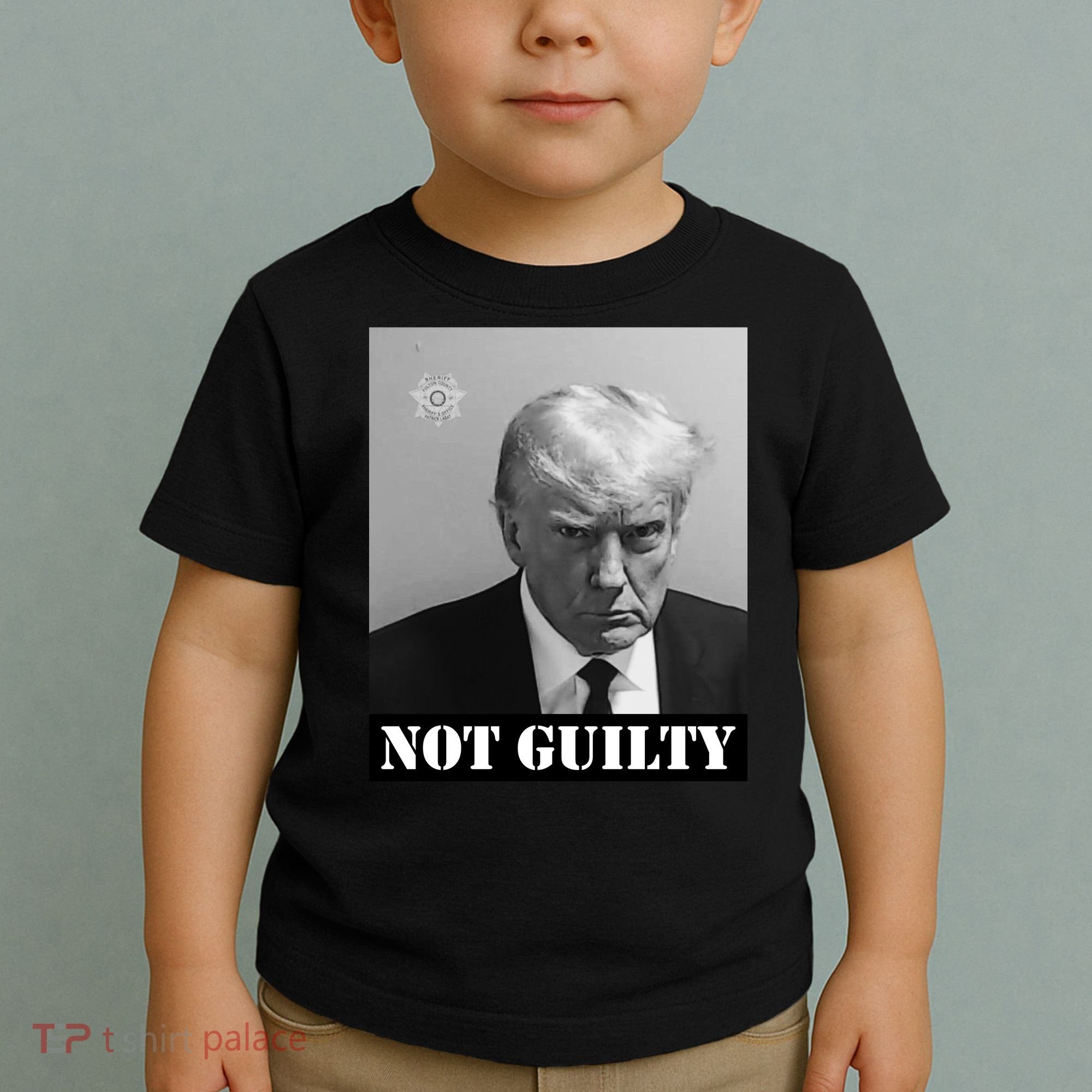 Donald Trump Not Guilty Mugshot Toddler T-Shirt