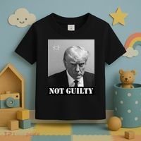 Donald Trump Not Guilty Mugshot Toddler T-Shirt thumb 3