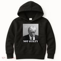 Donald Trump Not Guilty Mugshot Kids Hoodie thumb 0