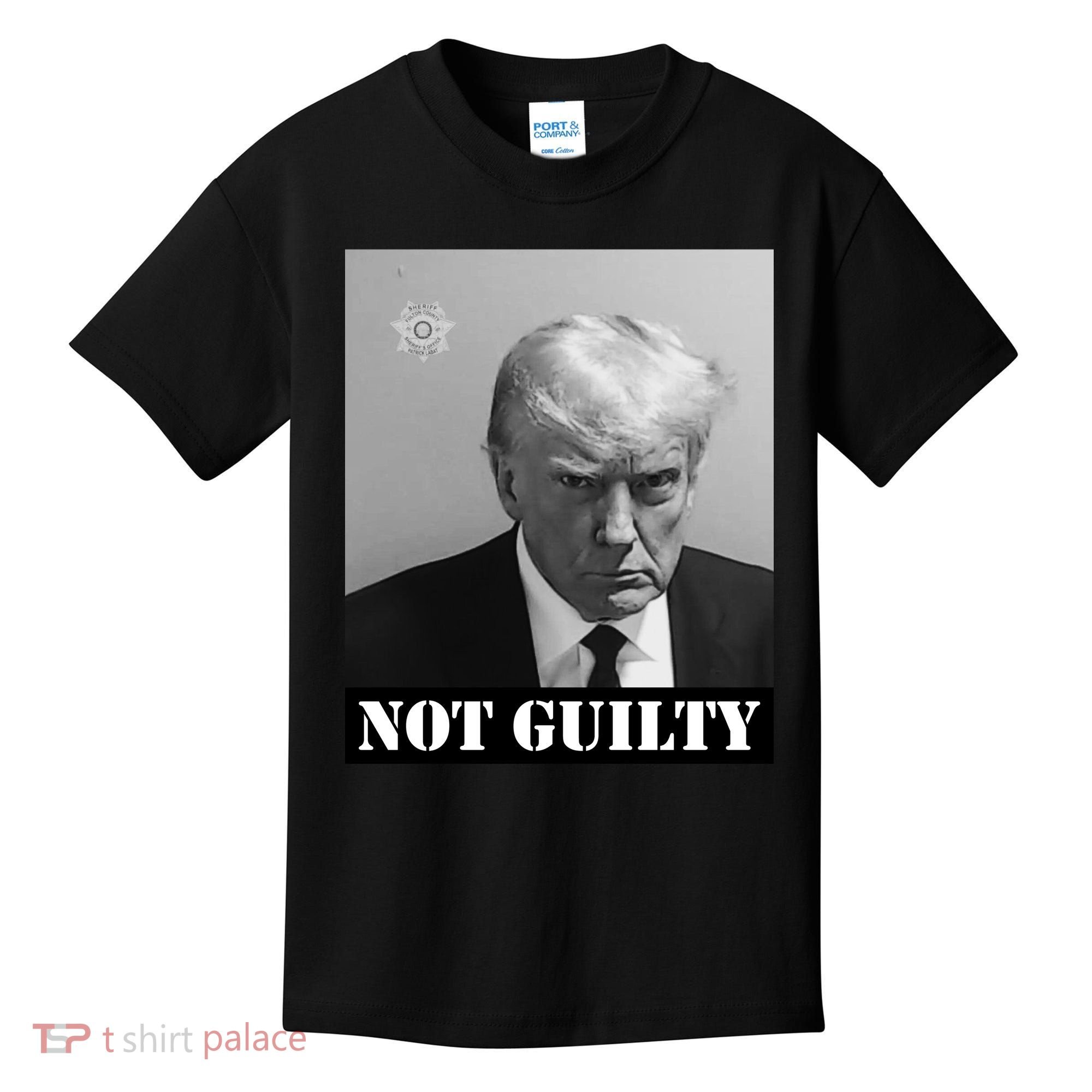 Donald Trump Not Guilty Mugshot Kids T-Shirt