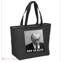 Donald Trump Not Guilty Mugshot Tote Bag thumb 2