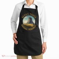 Devils Tower National Monument Distressed Circle Apron thumb 2