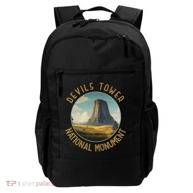 Devils Tower National Monument Distressed Circle Backpack