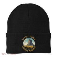 Devils Tower National Monument Distressed Circle Beanie thumb 0