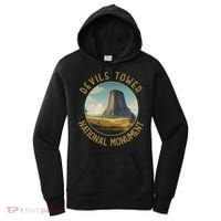 Devils Tower National Monument Distressed Circle Women's Hoodie thumb 0