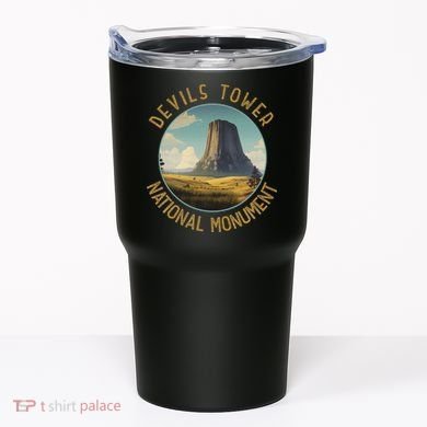 Devils Tower National Monument Distressed Circle Tumbler