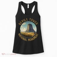 Devils Tower National Monument Distressed Circle Women's Tank Top thumb 0