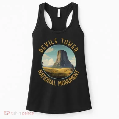 Devils Tower National Monument Distressed Circle Women's Tank Top