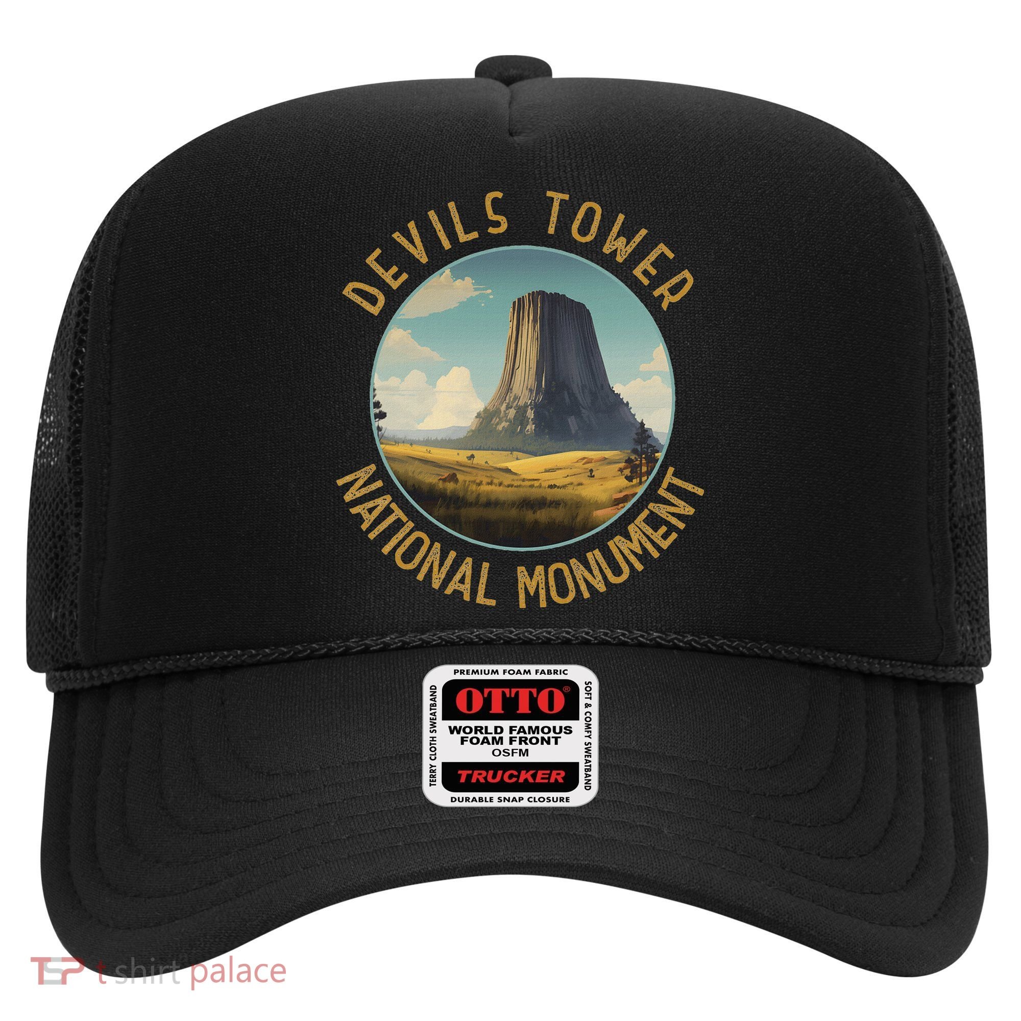 Devils Tower National Monument Distressed Circle Hat