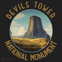 Devils Tower National Monument Distressed Circle Hat thumb 2