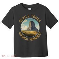 Devils Tower National Monument Distressed Circle Toddler T-Shirt thumb 0