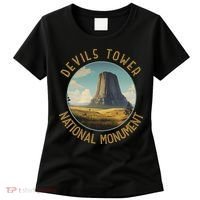 Devils Tower National Monument Distressed Circle Women's T-Shirt thumb 0