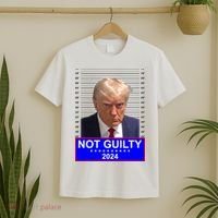 Donald Trump Not Guilty 2024 Mugshot Politcal T-Shirt thumb 2