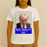 Donald Trump Not Guilty 2024 Mugshot Politcal T-Shirt thumb 4