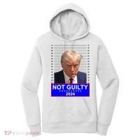 Donald Trump Not Guilty 2024 Mugshot Politcal Women's Hoodie thumb 0