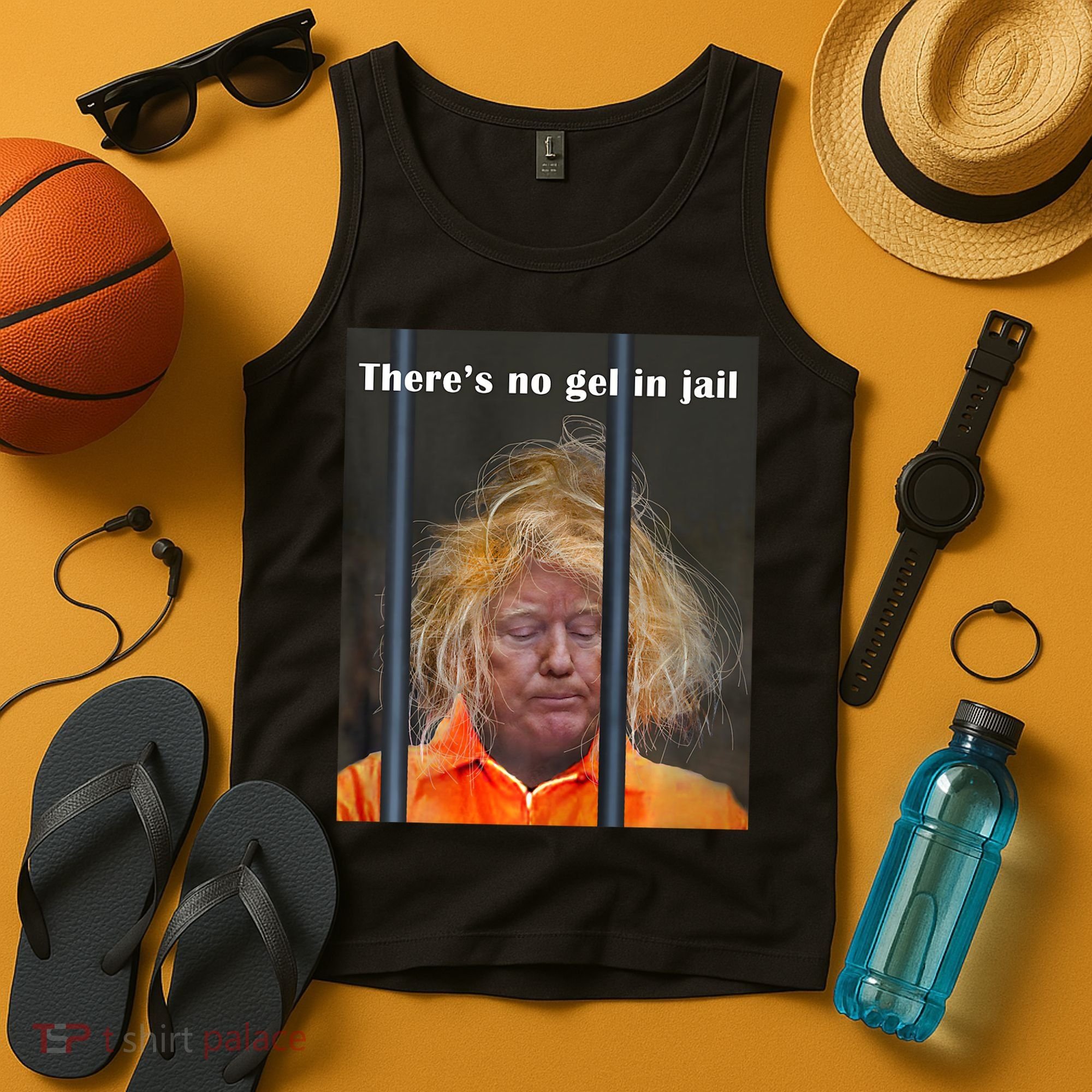 Donald Trump No Gel In Jail Tank Top