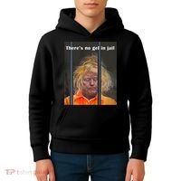 Donald Trump No Gel In Jail Kids Hoodie thumb 4