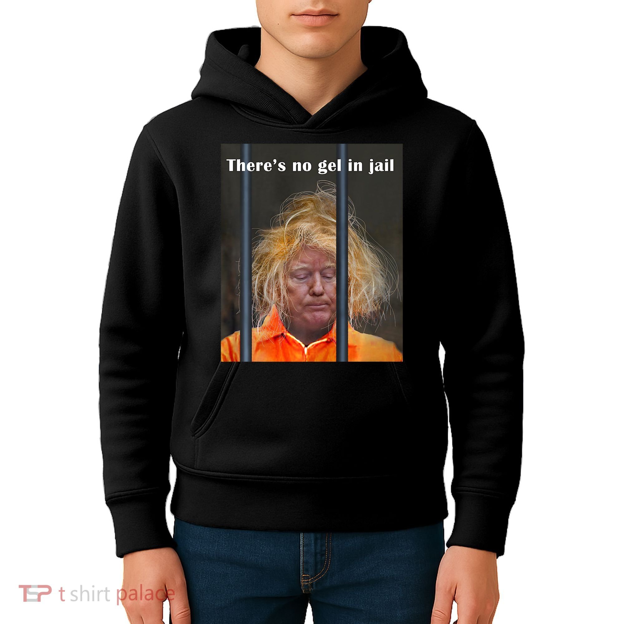 Donald Trump No Gel In Jail Kids Hoodie