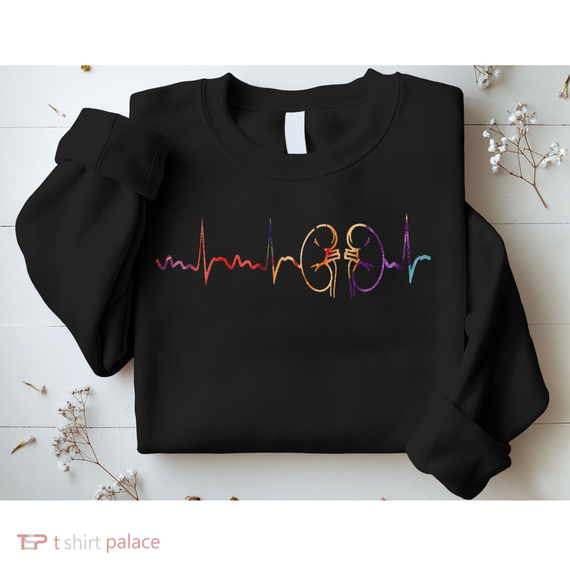 Dialysis Technician Nurse Kidney Heartbeat Awareness Sweatshirt