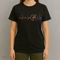 Dialysis Technician Nurse Kidney Heartbeat Awareness T-Shirt thumb 4
