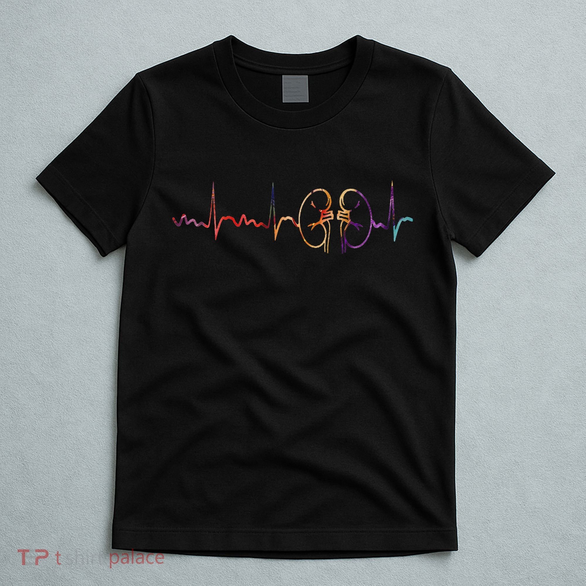 Dialysis Technician Nurse Kidney Heartbeat Awareness T-Shirt