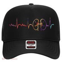 Dialysis Technician Nurse Kidney Heartbeat Awareness Hat thumb 0