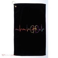 Dialysis Technician Nurse Kidney Heartbeat Awareness Golf Towel thumb 0