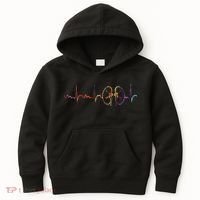 Dialysis Technician Nurse Kidney Heartbeat Awareness Kids Hoodie thumb 0